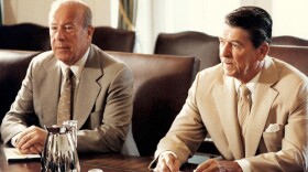 This three-part series offers an unprecedented, inside look at the inner workings of American government at the highest levels, introducing viewers to a remarkable man who served his country during an unforgettable time in America’s recent history: George Shultz (left), who served as secretary of state under President Ronald Reagan (right).