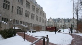The campus of Indiana University during Christmas break, December of 2010. 