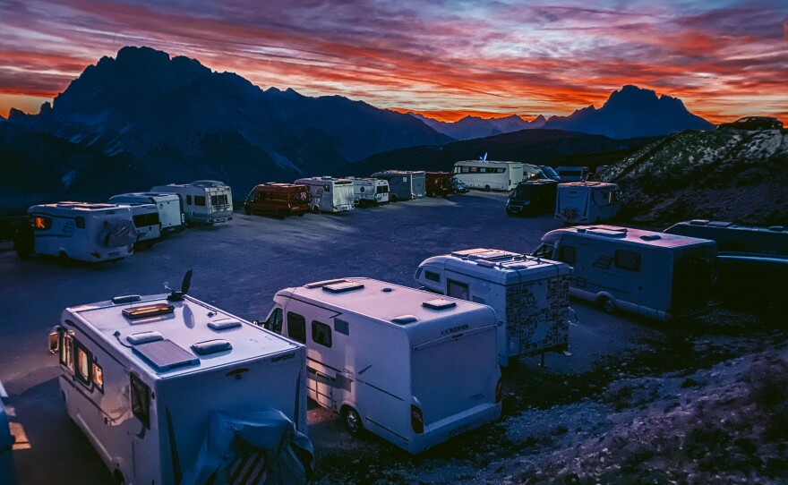 "Nightfall At The Dolomites." Italy