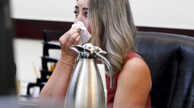RaDonda Vaught listens to victim impact statements during her sentencing in Nashville. She was found guilty in March of criminally negligent homicide and gross neglect of an impaired adult after she accidentally administered the wrong medication.