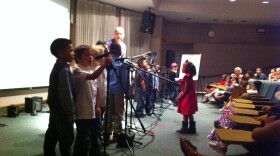 Jon Schwartz and his students play their hearts out for friends, family members and future teachers at Cal State San Marcos, May 9, 2012.