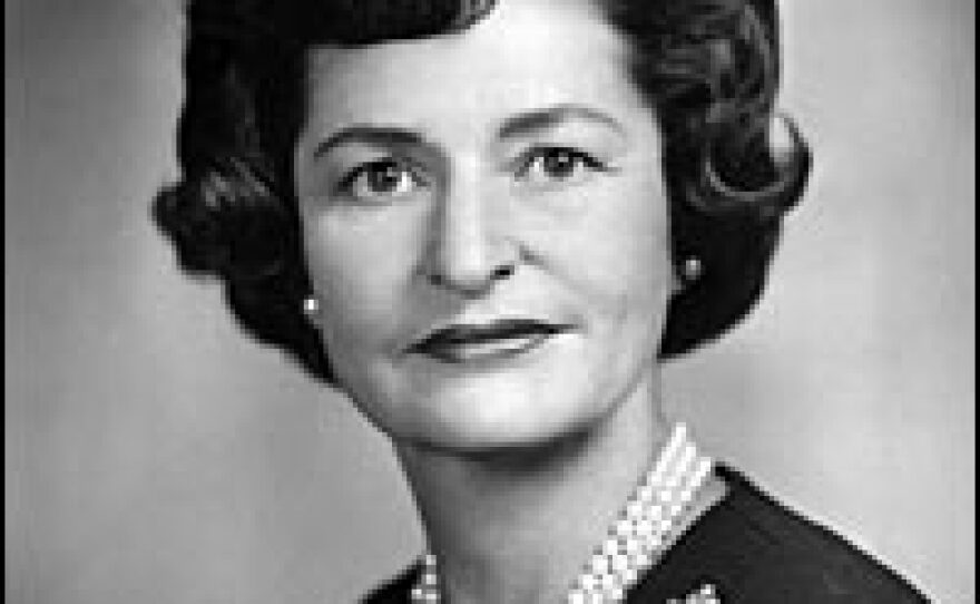 Lady Bird Johnson in 1962. As a child in East Texas, she earned the nickname that would stay with her throughout her life when a nursemaid remarked that she was "as pretty as a lady bird."