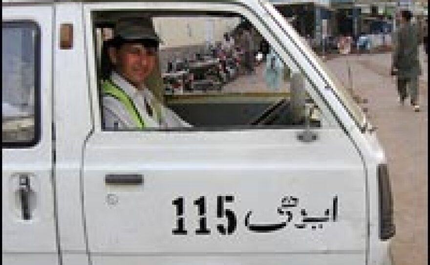 Karachi ambulance driver Mohammad Nader tries to save lives, although he recently needed help saving his own.