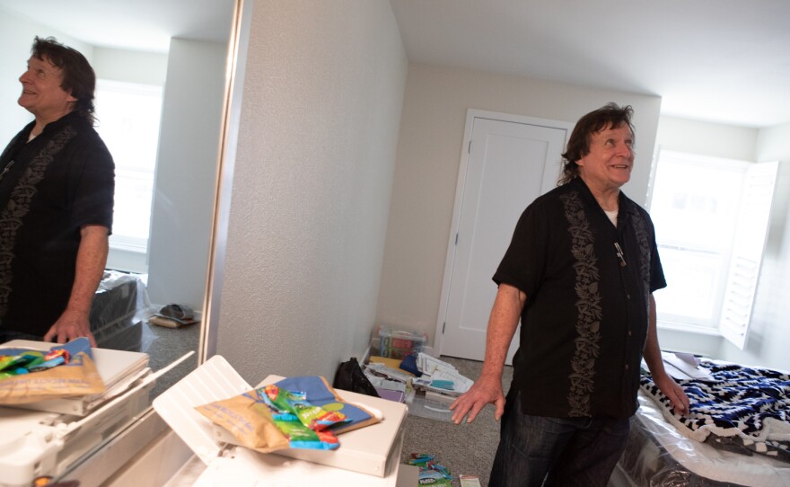 Wayne Harris moves into his new apartment Coronado, April 25, 2022.