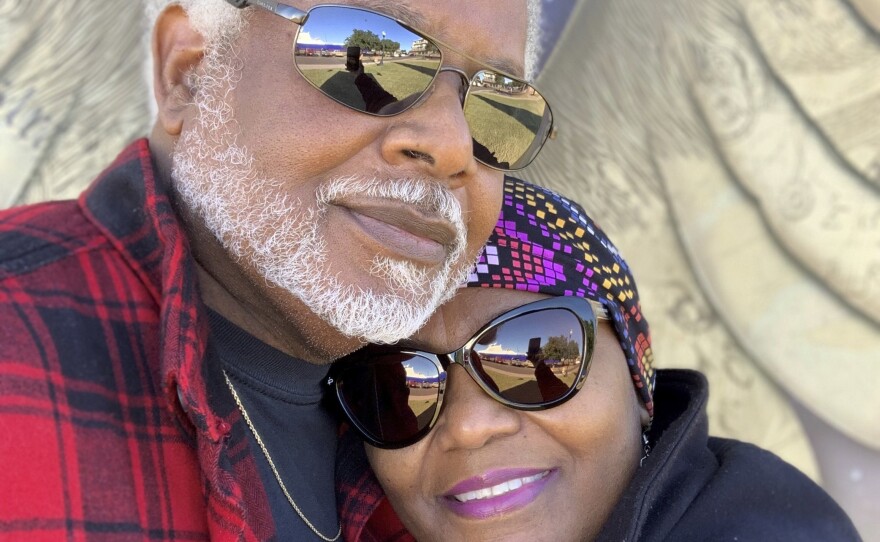 James McIntyre and his wife Carol in 2017. James was 70 when he died of COVID on July 20, 2020, in Pensacola, Fla. "I refuse to attach him to a number," Carol says. They were married for 36 years.