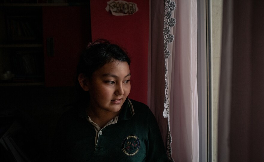 Aysu said that older students and teachers would inflict physical punishment while she was at the state boarding school. She spent most of her waking time alone since she was afraid to speak to the other children.