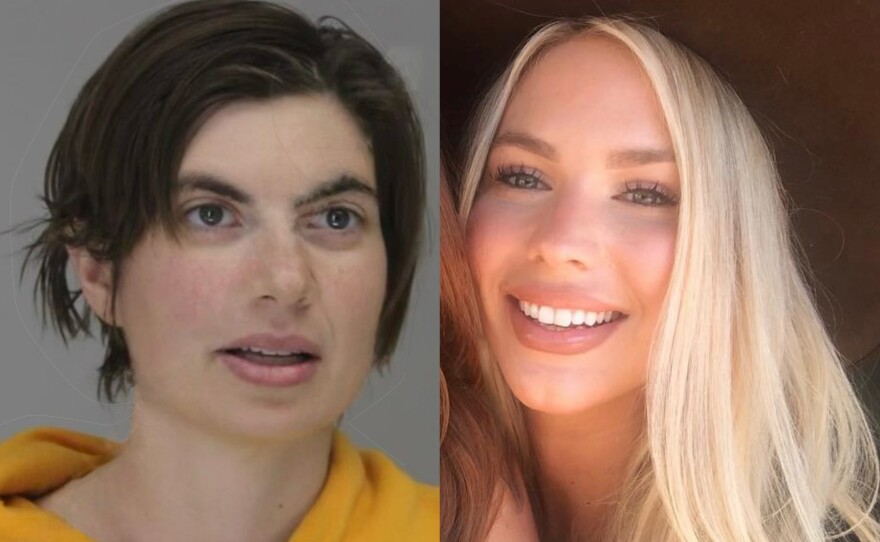 A side-by-side comparison of the Bethany Farber, left, who had an arrest warrant issued in Texas, and Bethany K. Farber, the 30-year-old California woman who says she was mistakenly jailed for 13 days last year.