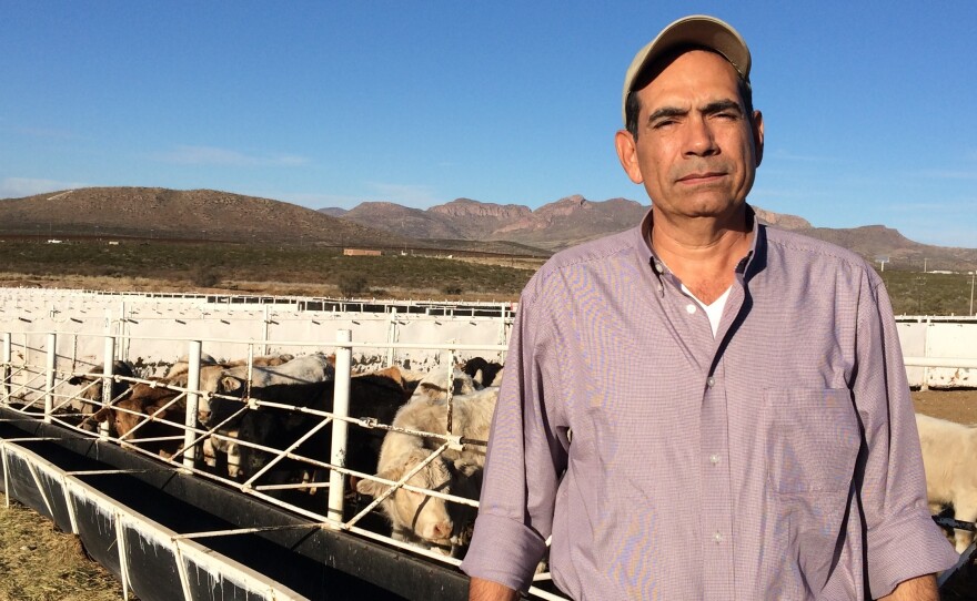 Juan Carlos Ochoa runs an Arizona-based cattle import business and says two U.S. banks have closed his business's bank account.