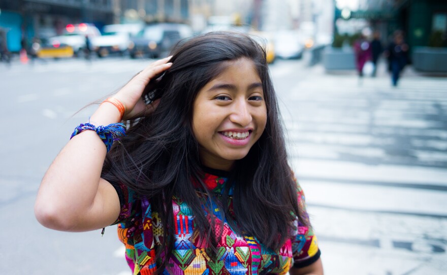 Emelin, 15, spoke at the United Nations this week about her efforts to improve the health and education in her town in Guatemala.