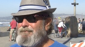 Rick Callejon, of Ocean Beach Citizens Against Privacy Abuse, talks about his opposition to cameras in Ocean Beach, Dec. 8, 2015.
