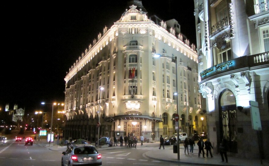 The Westin Hotel Palace in Madrid throws one of the largest New Year's eve parties in the city. Crates of grapes are ordered for guests to eat at midnight.