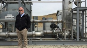 Kevin Butt, Toyota's regional environmental sustainability director, at a facility that uses methane to generate clean electricity to help run Toyota's auto plant in central Kentucky.