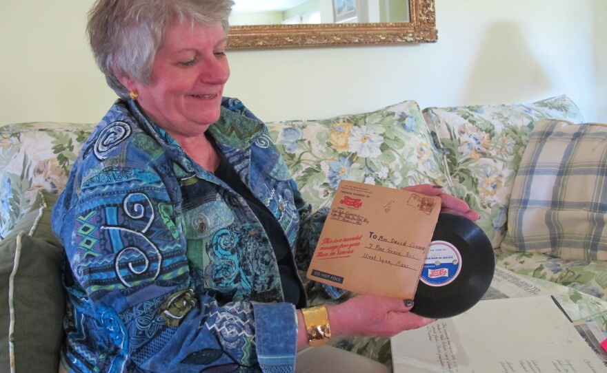 As a child, Geraldine Conway Morenski would listen to her father's voice on a wax recording from 1944.