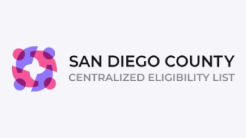 Graphic logo of San Diego County Centralized Eligibility List for Childcare