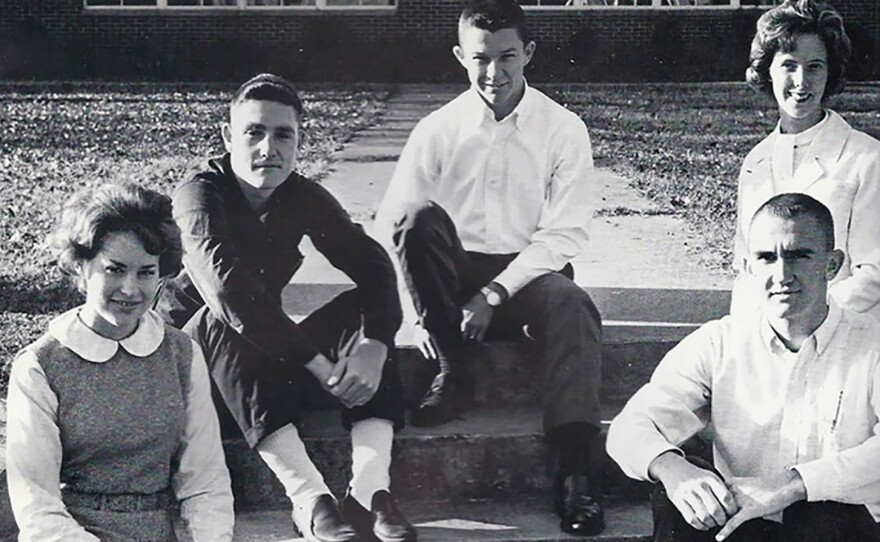 In his high school yearbook, Jeff Sessions, center, appears as senior class president with his fellow senior class officers.