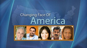 Title graphic for Envision San Diego's television documentary, "Changing Face Of America."