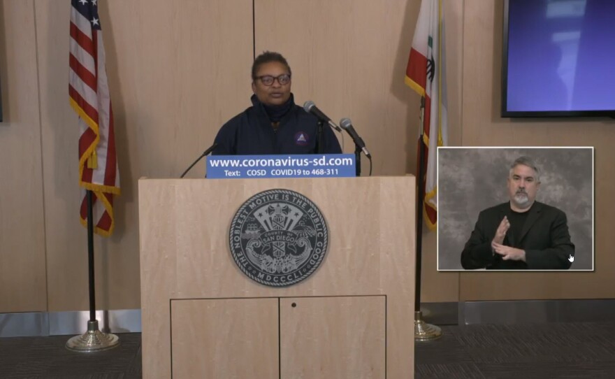 County public health officer Dr. Wilma Wooten gives an update on COVID-19, April 8, 2020.