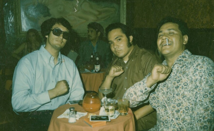 Oscar Zeta Acosta (far right) with friends, circa 1960s.
