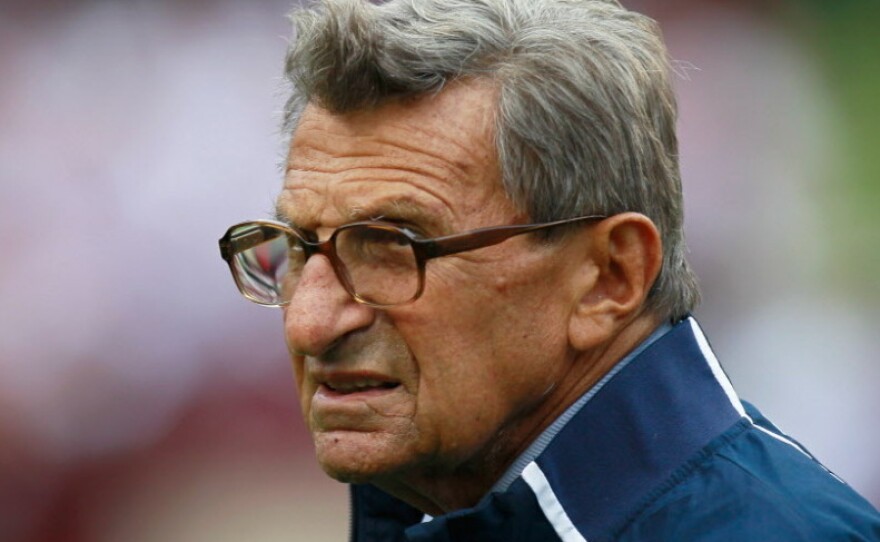 Penn State football coach Joe Paterno.