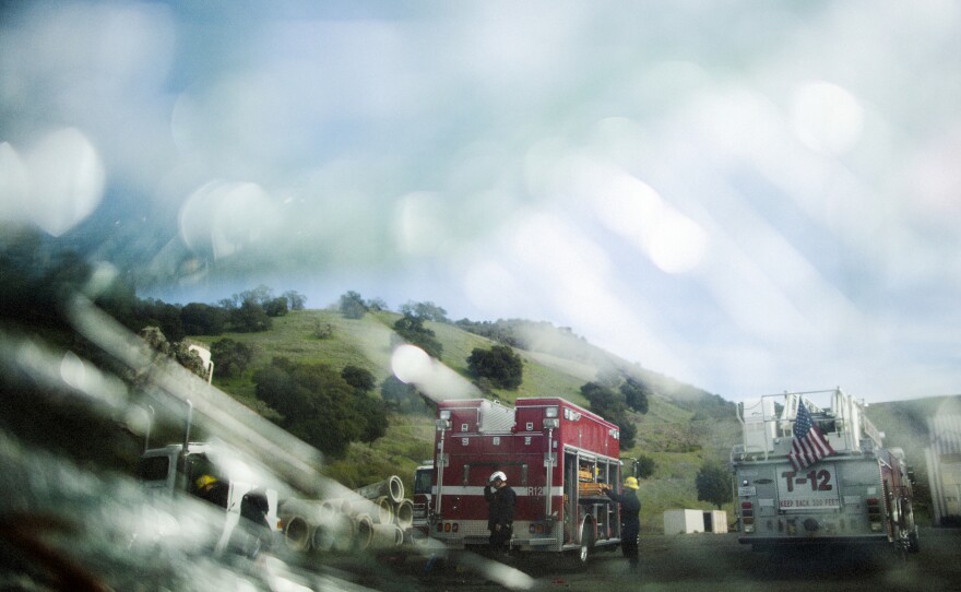 Members of the Napa County Fire Rescue Team participate in training in Yountville. Demand is growing for post-traumatic retreats for firefighters and first responders as awareness of mental health issues grows and fires worsen.
