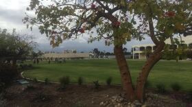 Storm clouds on the horizon at San Diego State University, March 11, 2016