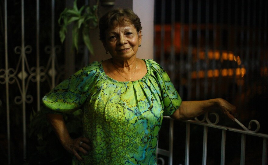 Genoveva "Veva" Camacho raised her family in Puerto Rico, and still lives in the town of Cabo Rojo with her grandson, Edward. Her daughters and granddaughter moved to Florida in search of a better life.