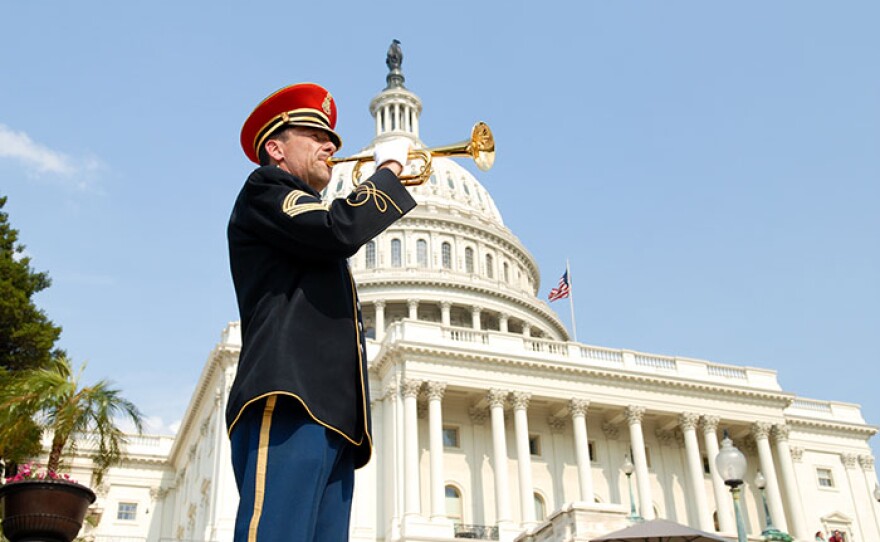 A bugler plays "Taps" in honor of our fallen heroes during the National Memorial Day Concert, broadcast live from the U.S. Capitol.