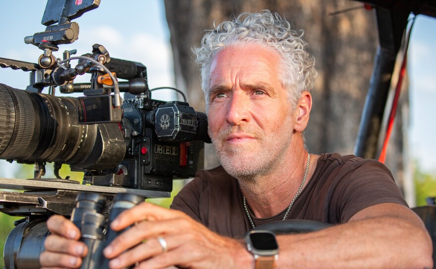 Wildlife cinematographer Gordon Buchanan is in his element as he follows the Xudum lion pride.