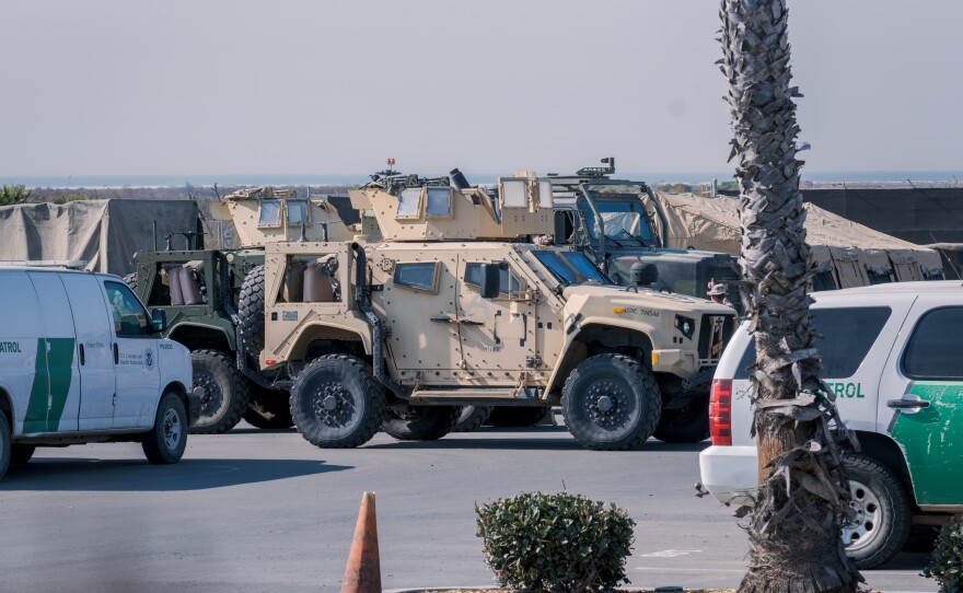 Five hundred Marines from Camp Pendleton arrive at the southern border, Jan. 24, 2025.