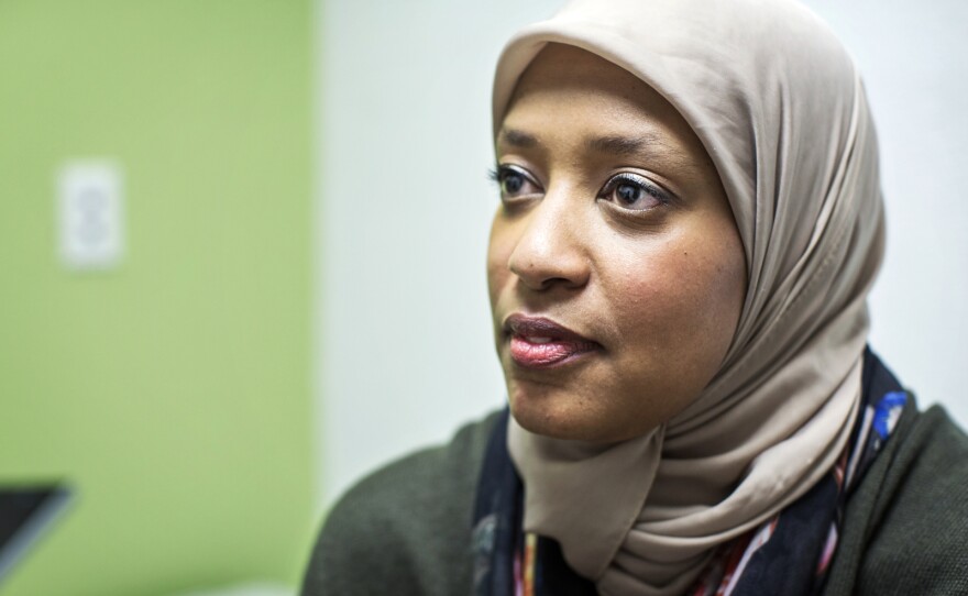 Dr. Sahar Abdelrahman, an internist and pediatrican at the UMMA clinic, was raised in Madison, Wisc., where she also studied medicine. Her parents were Sudanese immigrants — her father has a green card — and the proposed travel ban has been upsetting, she says.