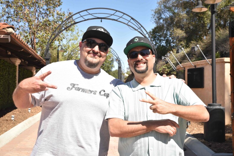 Event organizers Joe Green (left) and Joshua Caruso pose for a phot