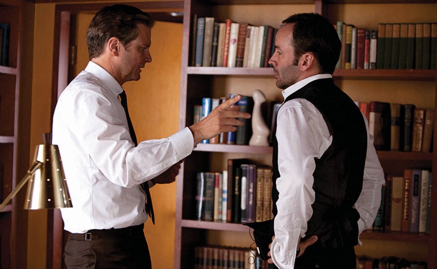 Colin Firth with director Tom Ford.