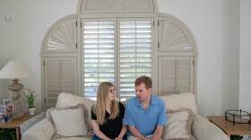 Kaleigh and Cody Brendle spend time together at their parents' New Jersey home before Kaleigh's move across the country for law school. They say they have helped each other navigate life as two blind people.