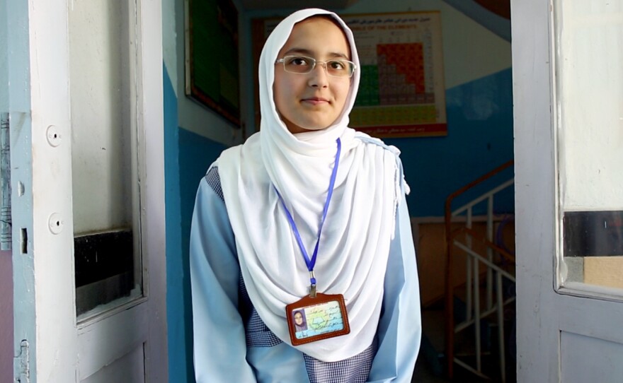 Hadia Durani is 15. She says she wants to be president when she grows up.