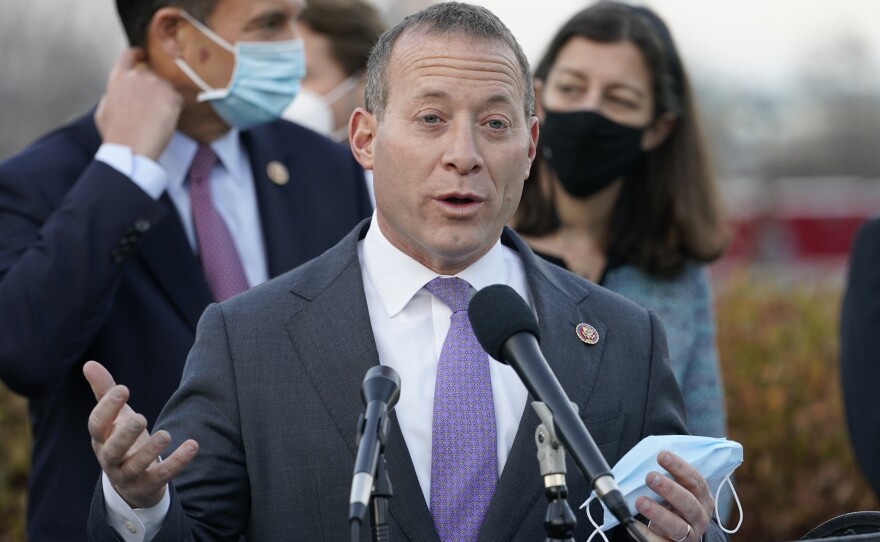 Rep. Josh Gottheimer, D-N.J., has threatened to withhold support for Democrats' budget resolution unless the House speaker first brings up a vote on the bipartisan infrastructure bill.