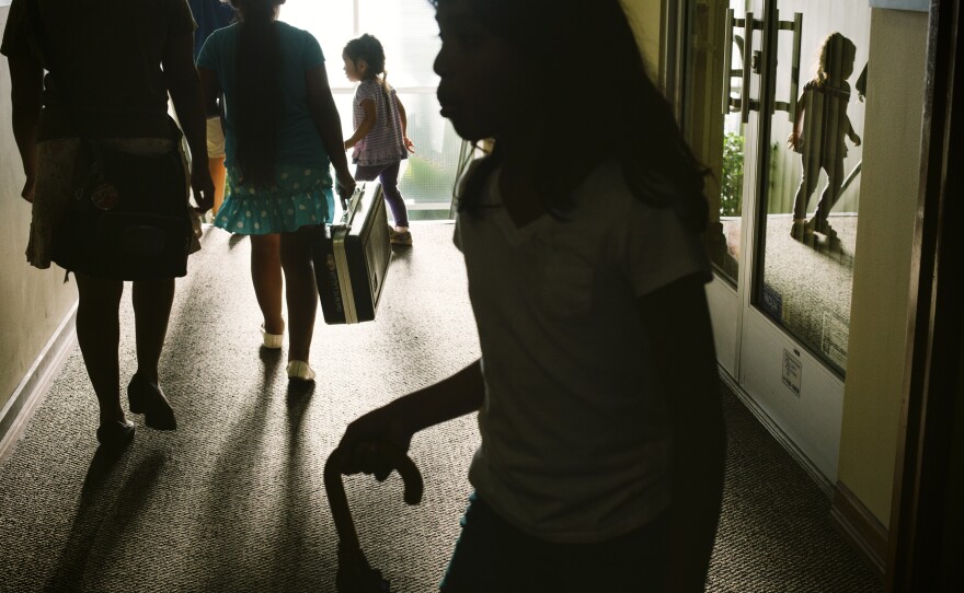 Around 6 o'clock, the beginners retreat to the hallway, rejoin their parents and siblings, and head home for dinner and homework. The kids are expected at lessons two to three days a week and to practice daily.