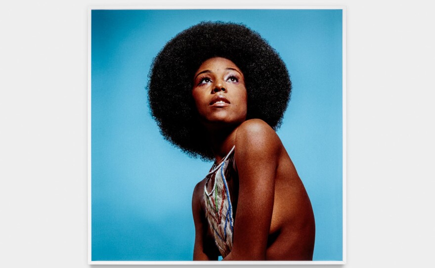 This 1970 photograph, <em>Untitled (Model Who Embraced Natural Hairstyles at AJASS Photoshoot) </em>is just one of the works in the Dean Collection on display at the Brooklyn Museum