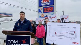 Republican candidates like Tom Barrett are putting inflation, including high gas prices, at the center of their midterm messages. Barrett is challenging Democratic Rep. Elissa Slotkin in Michigan's 7th Congressional District.