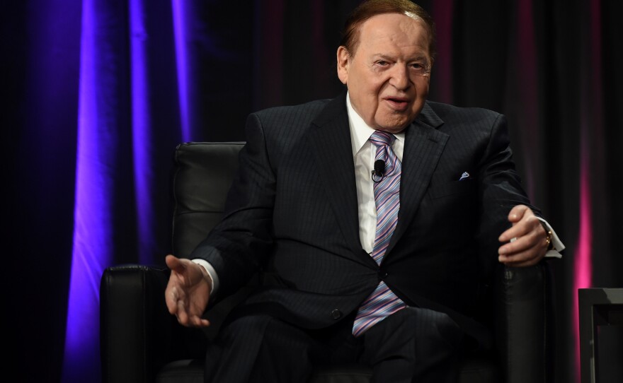 Attorneys have filed three libel lawsuits against journalists on behalf of Sheldon Adelson (shown here in Las Vegas in 2014). He won an apology and legal fees from Britain's Daily Mail in 2008.