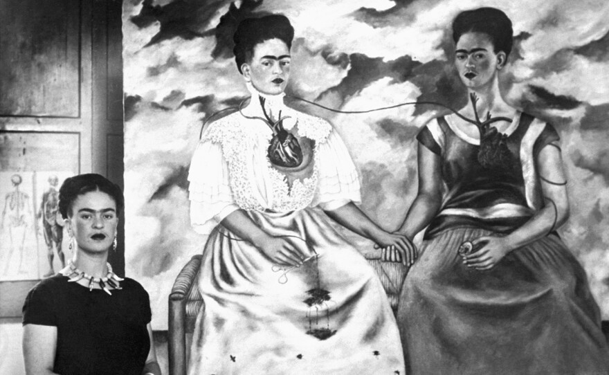 Picture shows: Frida Kahlo and "Two Frida's," 1939