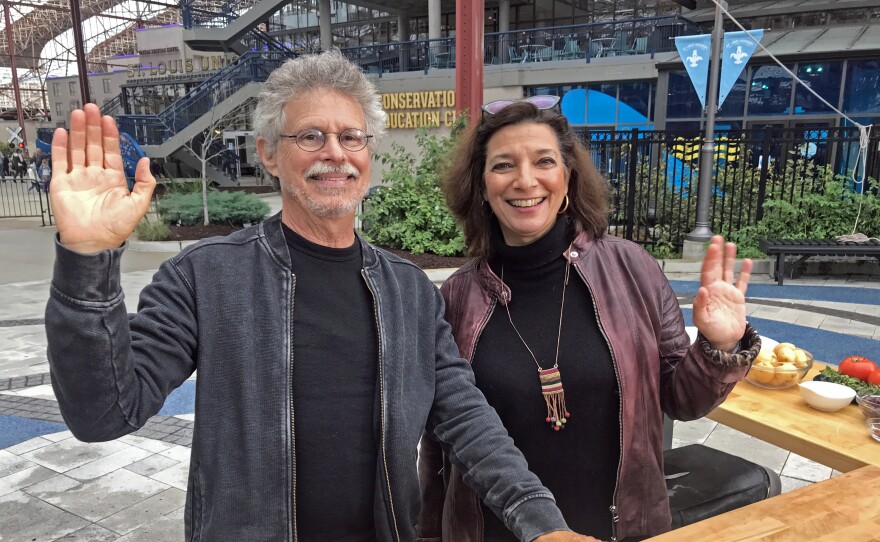 Steven with Diane Kochilas