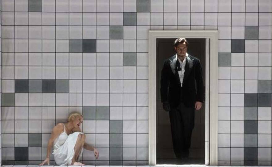 Nadja Michael as Judith and Mikhail Petrenko as Bluebeard in Bartók's “Bluebeard's Castle.”
