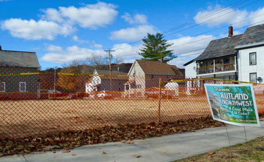 A long vacant and blighted property was torn down in northwest Rutland this past year. The Rotary Club and other volunteers plan to erect a playground on the property as part of an effort to reclaim a neighborhood hard hit by drugs and crime.