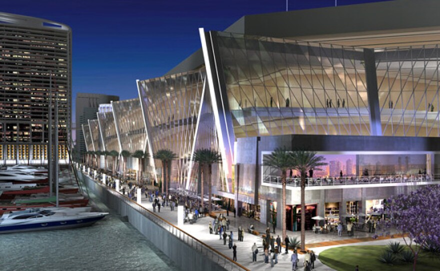 Conceptual renderings of a phase 3 expansion for the San Diego Convention Center.