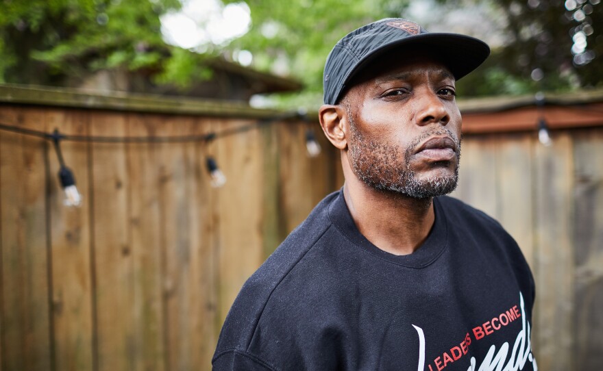 Bretto Jackson runs a program called Leaders Become Legends in Portland, Ore. He and a partner mentor people involved in gun violence and help them get jobs in green energy.