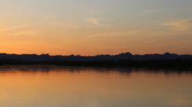 A portion of the lower Colorado River near the California-Arizona border.