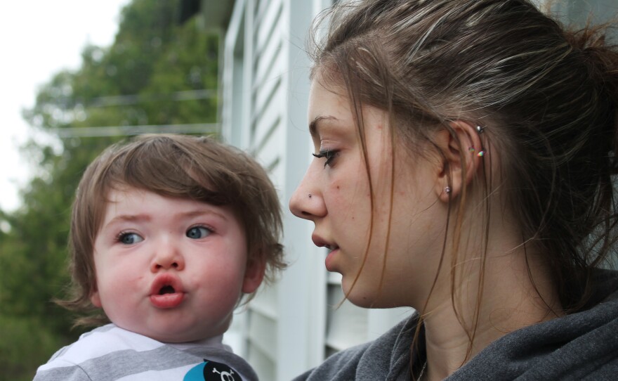 Last year, Desiree Wieczorek, her half-brother and eight other family members lived in the woods in northern New York state. Then Desiree's school stepped in to help.