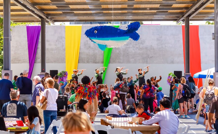 The New Children's Museum's Mass Creativity Day celebration from a prior year is shown in an undated photo.