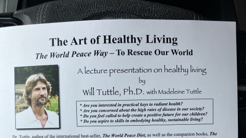 'The Art of Healthy Living, The World Peace Way To Rescue Our World'