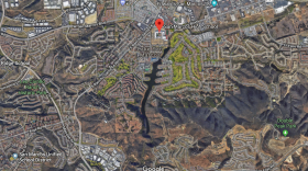 A map showing San Marcos High School is shown in this image, Feb. 20, 2018. 